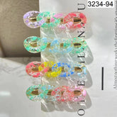 Impression Unique shape Style 12 Pcs multicolor HairClip Set